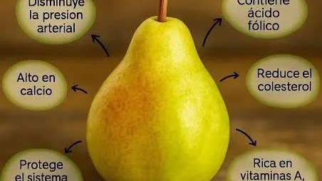 La pera: una fruta rica en fibra que favorece la digestión y protege la salud