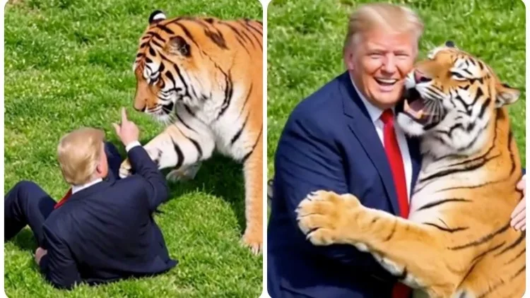 Figura política difunde un video generado con tecnología digital junto a un felino