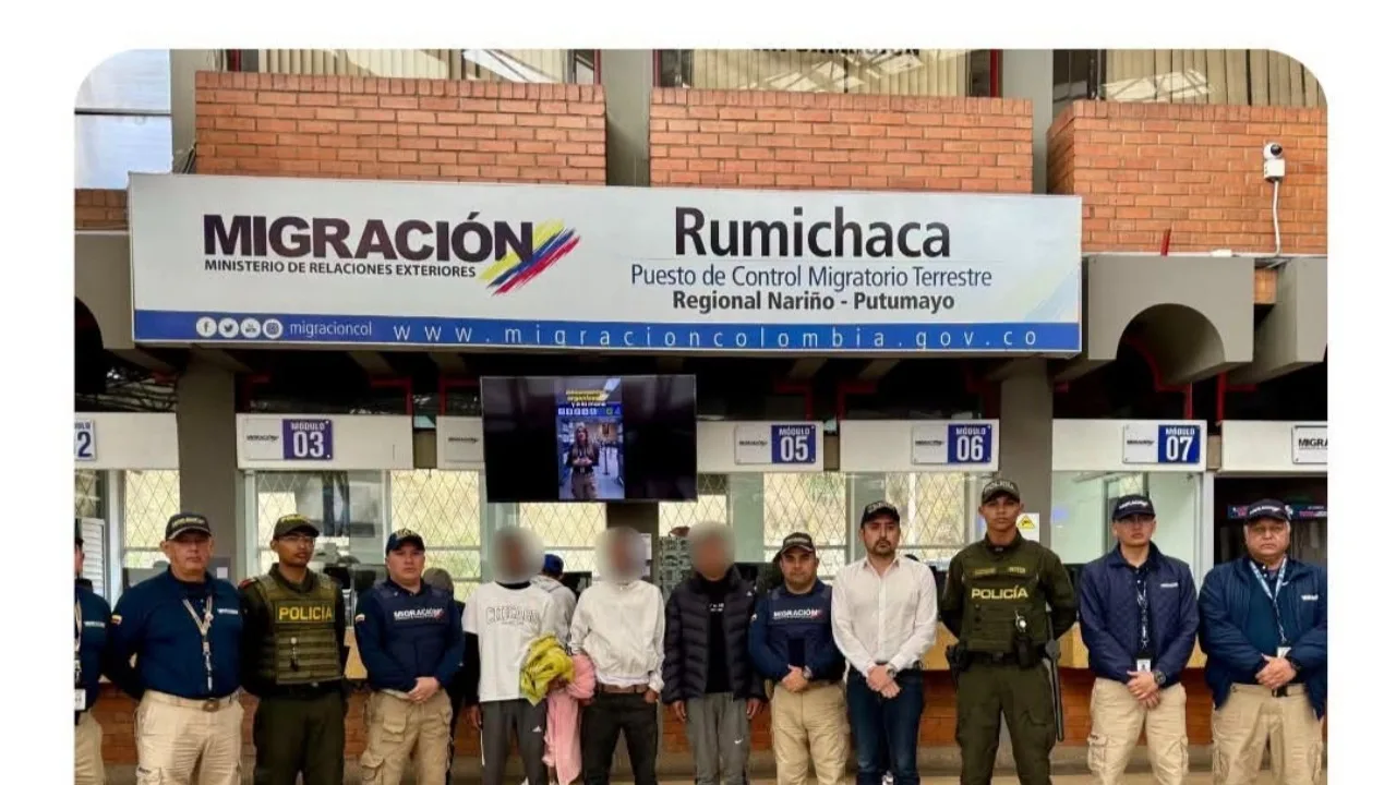 ¡Los sacaron de Ipiales! Migración expulsa a tres extranjeros con prontuario delictivo