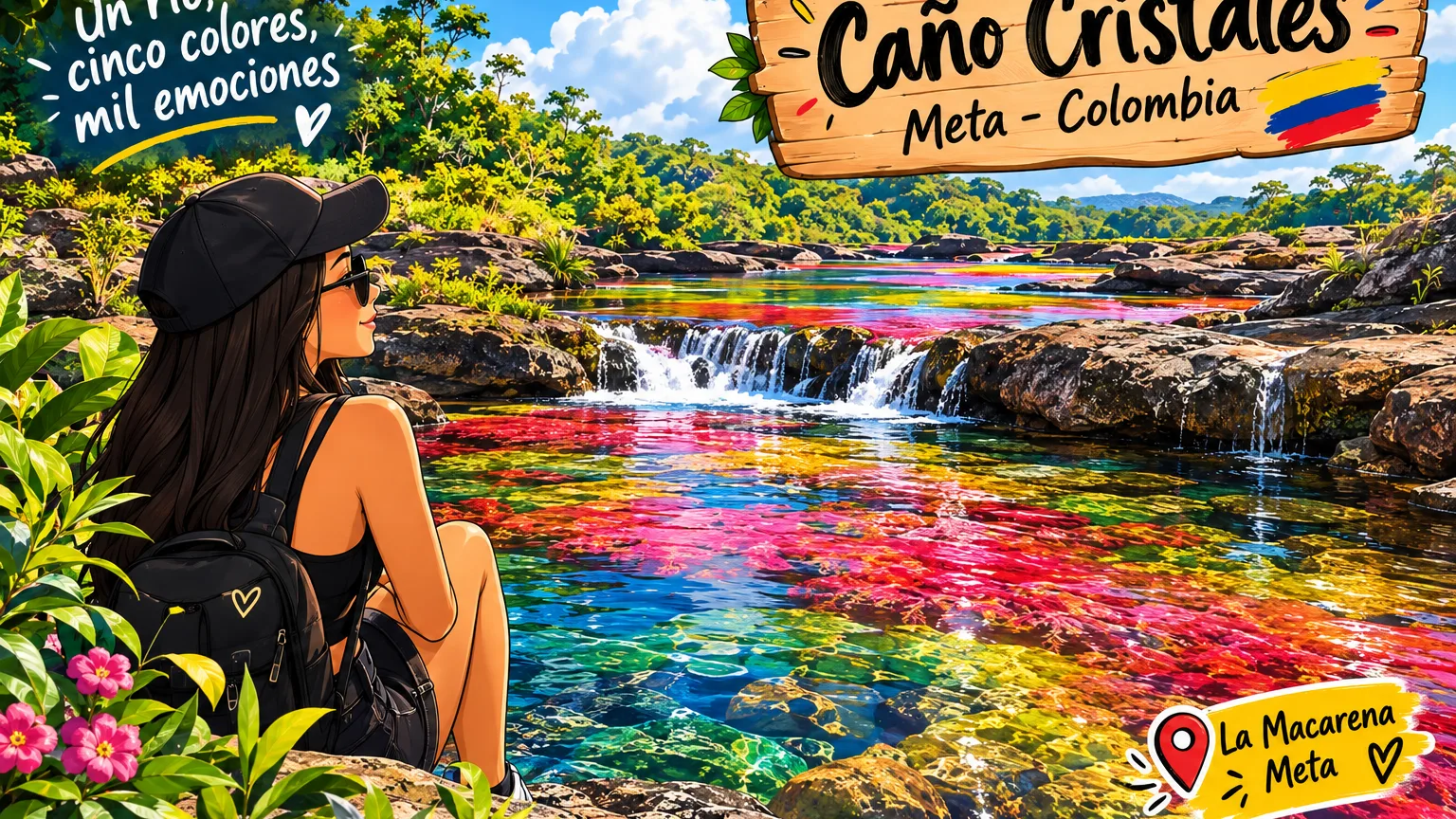 Caño Cristales, el río colombiano que parece un arcoíris