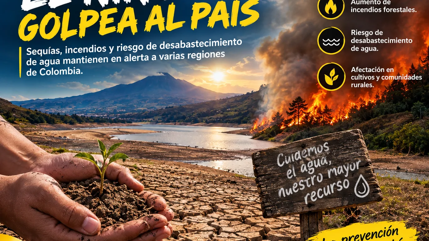 Fenómeno de El Niño enciende las alertas en Nariño por sequías e incendios forestales