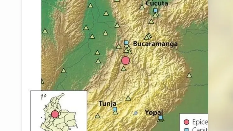 Sismo de magnitud 5,0 sacudió el noreste de Colombia