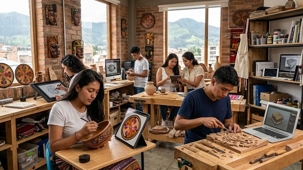Jóvenes artesanos de Pasto digitalizan su arte para conquistar mercados internacionales