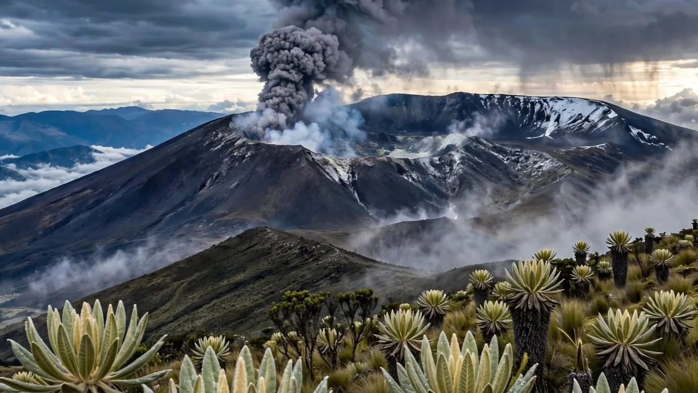 EL VOLCAN PURACE INSIGNE EN LA CADENA VOLCANICA LOS COCONUCOS DEL DEPARTAMENTO DEL CAUCA