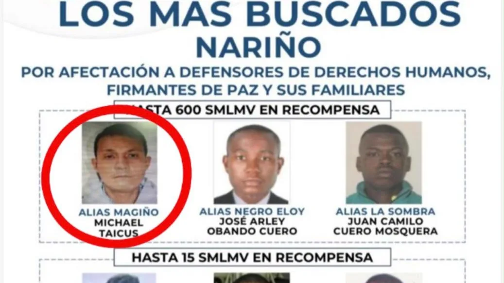 Operativo deja nueve capturados de estructura criminal en el suroccidente del país