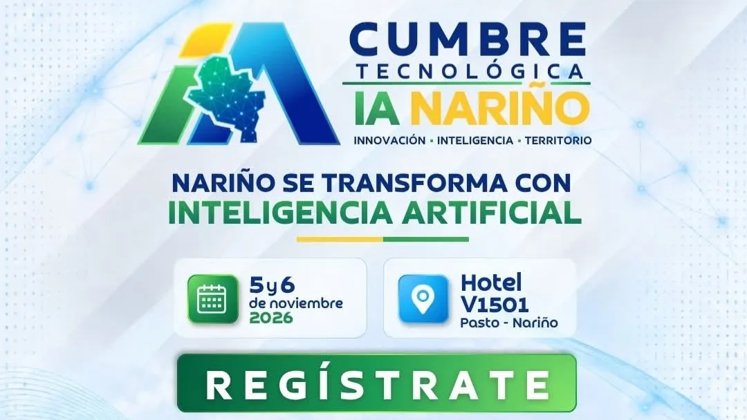 Pasto será sede de la Cumbre Tecnológica de Inteligencia Artificial Nariño 2026