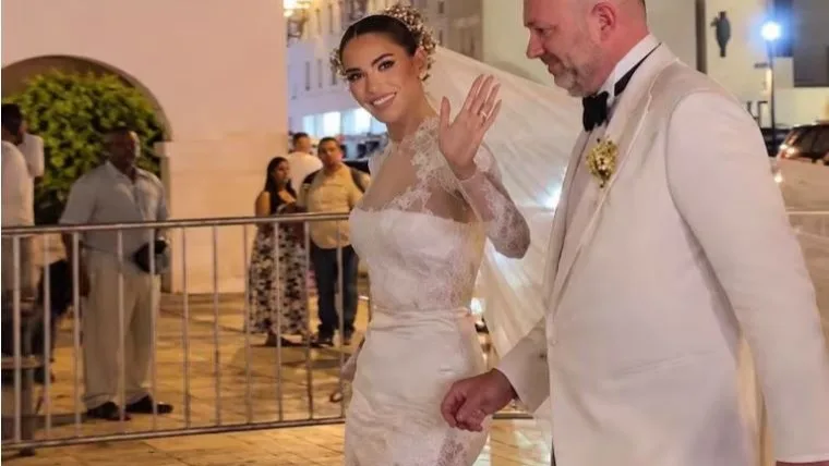 Ariadna Gutiérrez dio el sí en Cartagena en una boda que reunió a cerca de 150 invitados