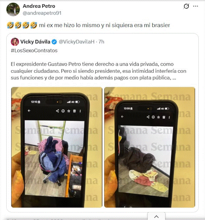 Andrea Petro arremetió contra joven que hizo señalamientos sobre Gustavo Petro