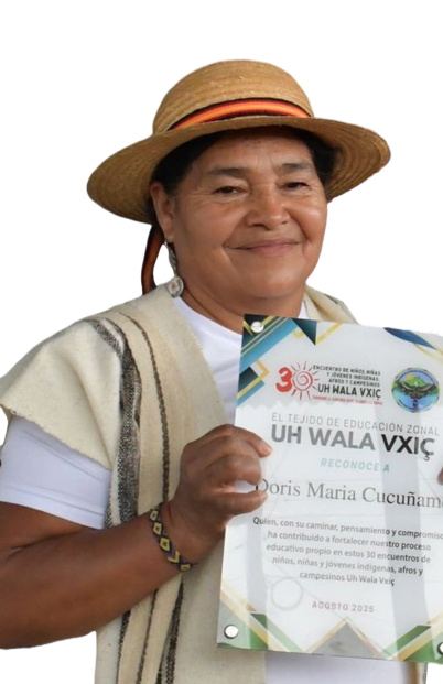 Doris Cucuñame,participante.