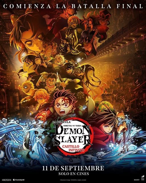 a pocas horas del estreno de Kimetsu no Yaiba: Infinity Castle
