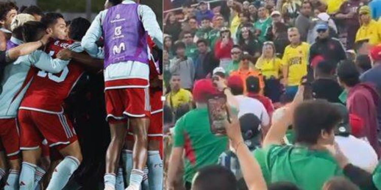 Colombia supera con contundencia a México y el encuentro termina en peleas
