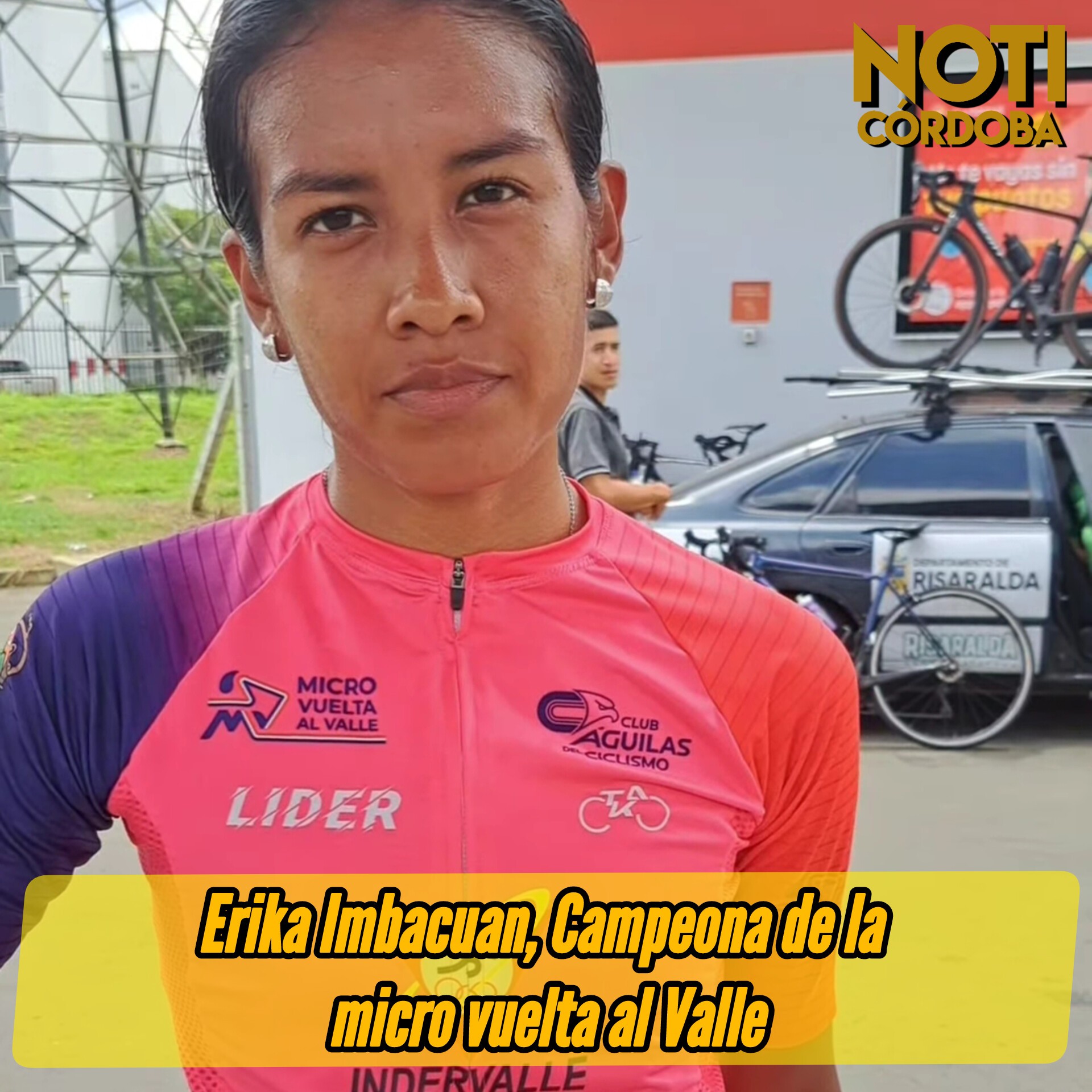 Erika Imbacuan, ciclista.