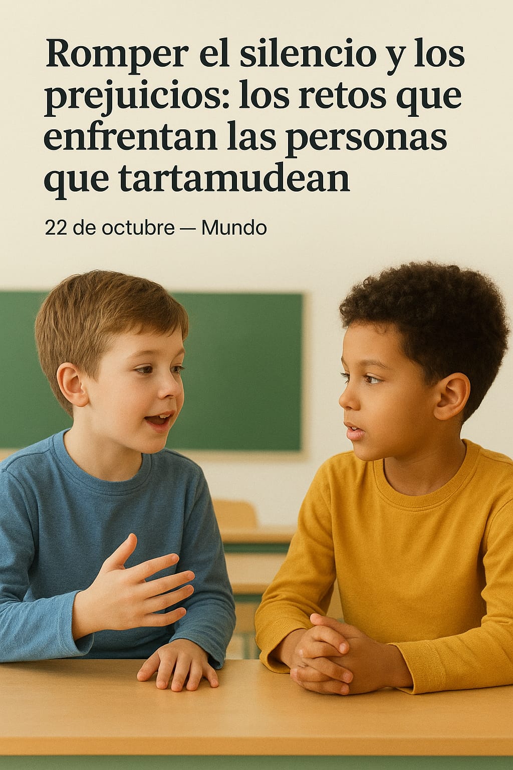 Hablar con tartamudez no significa tener menos que decir, sino decirlo con más valentía