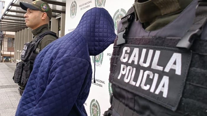 Caldas- Manizales- Gaula- Policía- extorsión- cárcel- Los Falsos- 13OCT-