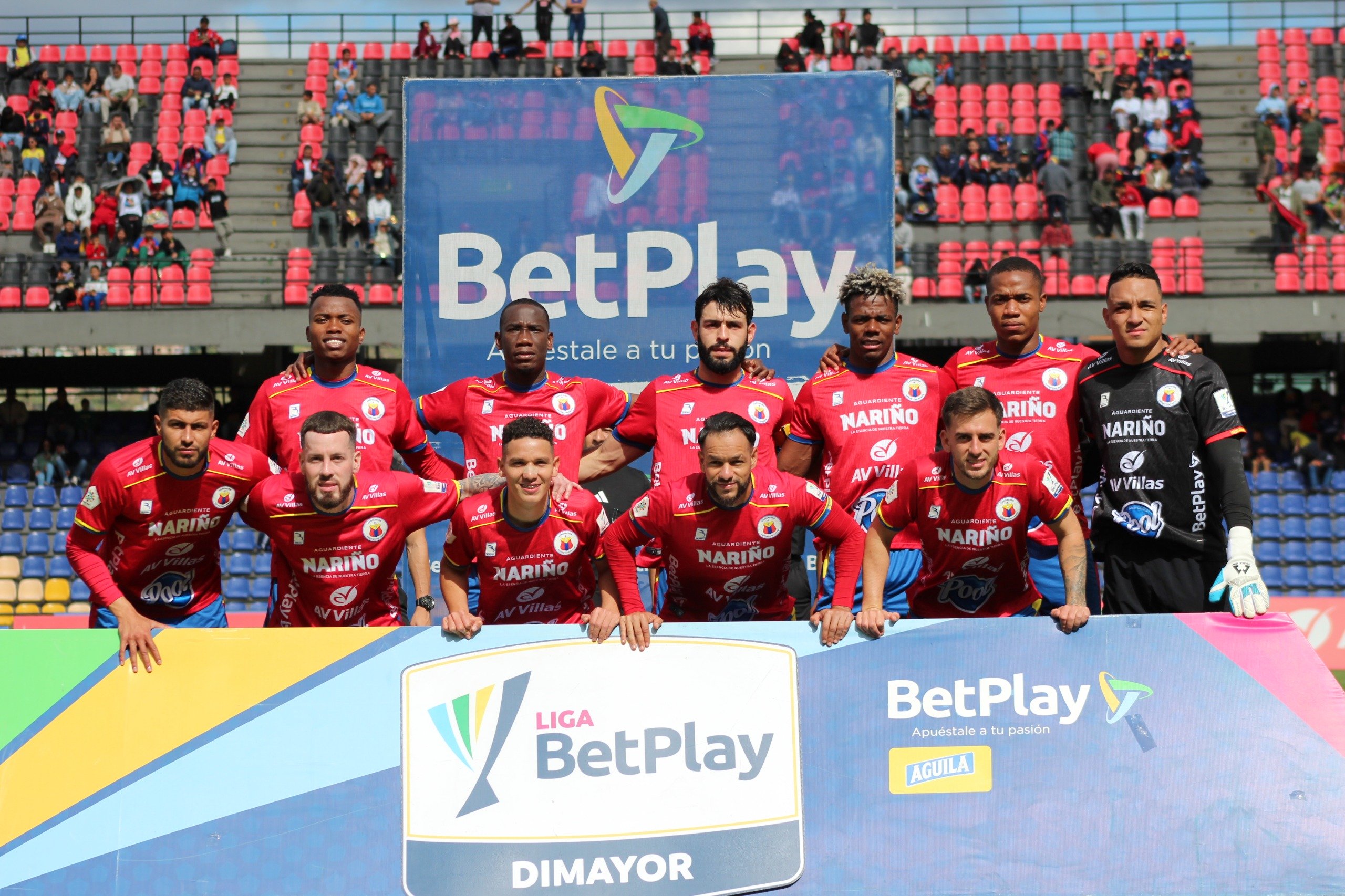 Víctor Cabezas, Santiago Jiménez, Joyce Ossa, Luis Caicedo, Nicolás Gil, Mauricio Castaño, Johan Caicedo, John Méndez, Freddy Espinal, Yoshan Valois y Facundo Boné, la última nómina que representó al Deportivo Pasto antes de su transformación oficial en Sociedad Anónima.