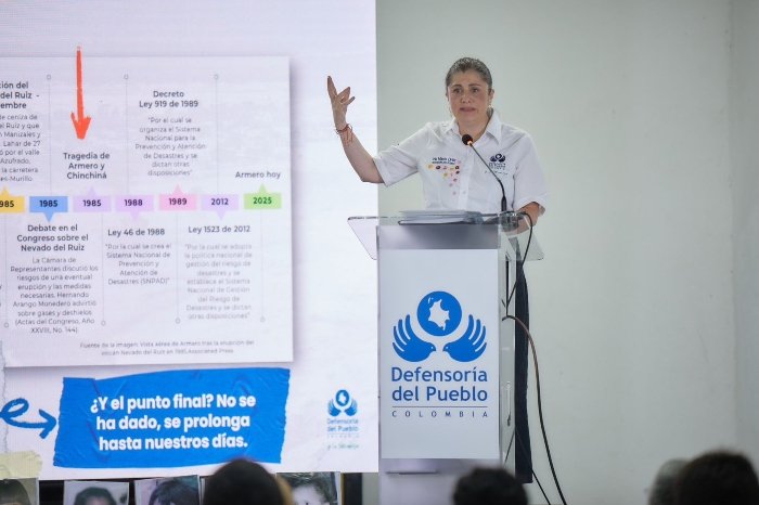 Armero- Tragedia- ICBF- Defensoria del Pueblo- Irís Marín- 13Nov-