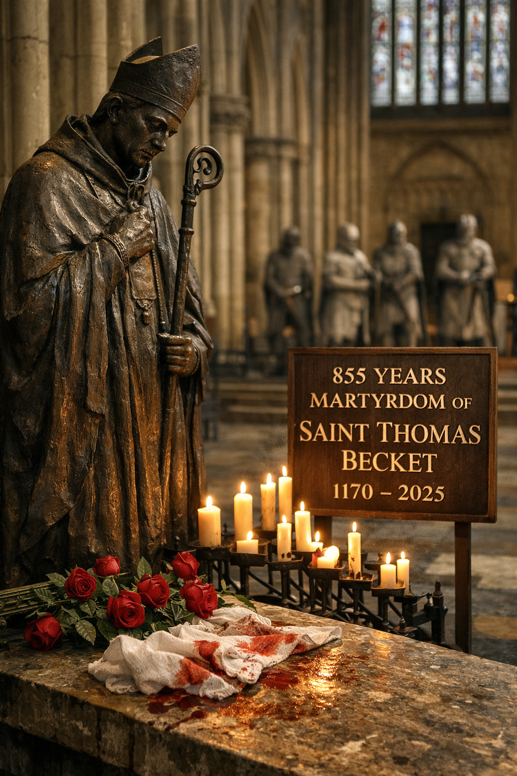 Santo Tomás Becket, testimonio eterno de integridad y valentía espiritual.