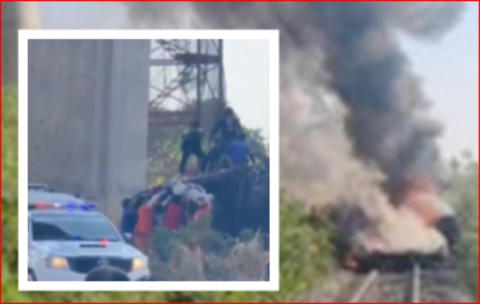 Tragedia- Tailandia- Tren- muertos. grúa- Bangkok - 14Ene