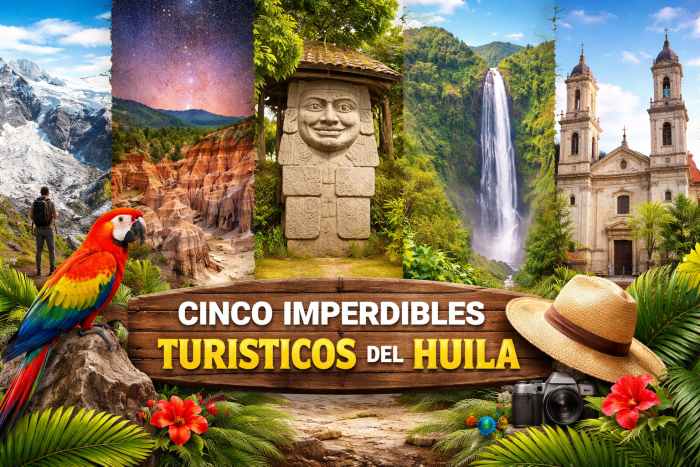 Cada uno de estos cinco destinos de Huila, ofrece una experiencia distinta: montaña, desierto, arqueología, cascadas e historia urbana.