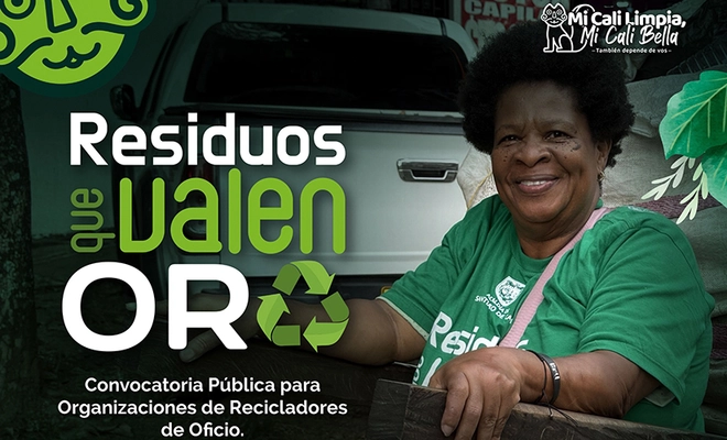 Convocatoria ‘Residuos que valen Oro’ impulsa el aprovechamiento y apoyo a recicladores de oficio en Cali