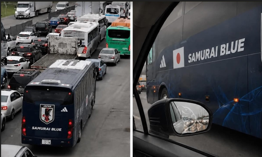 Japón llegó a Monterrey y un bache le destrozó la rueda: el insólito momento se vuelve viral