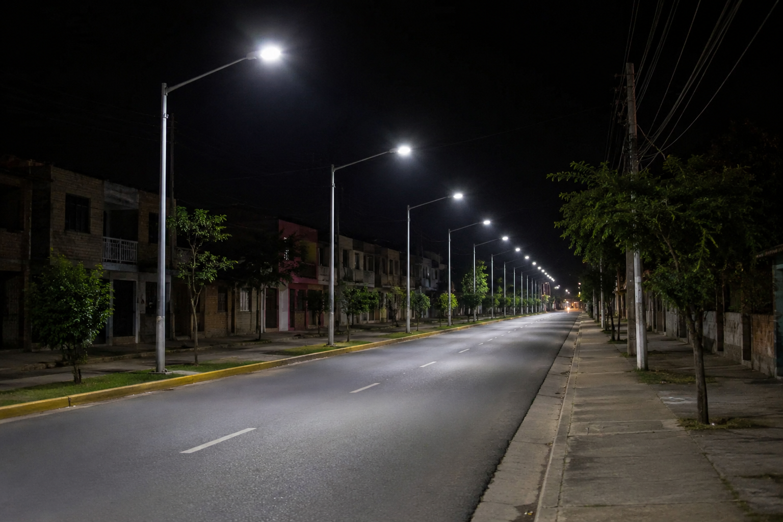 Denuncian fallas en el alumbrado público en barrio La Esperanza de Calima El Darién