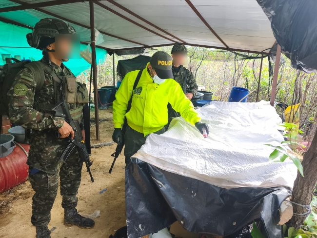 Norte Santander- Laboratorios- droga- San Isidro-San Cayetano- GAO- ELN- Frente Juan Fernando Porras Martínez- Ejército-
