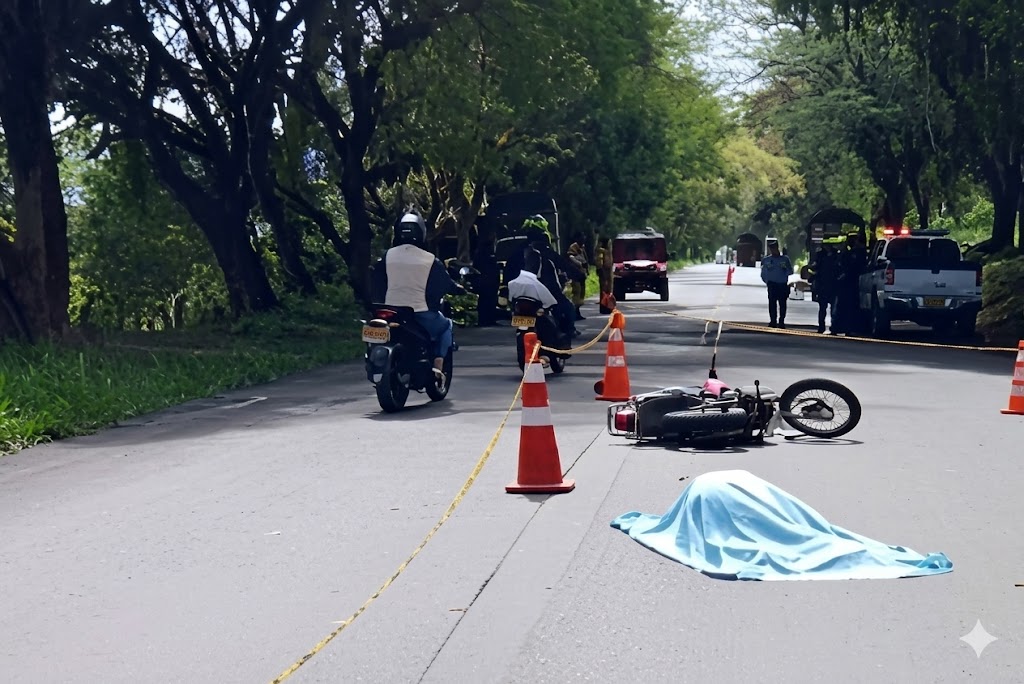 TRÁGICA MUERTE DE MOTOCICLISTA