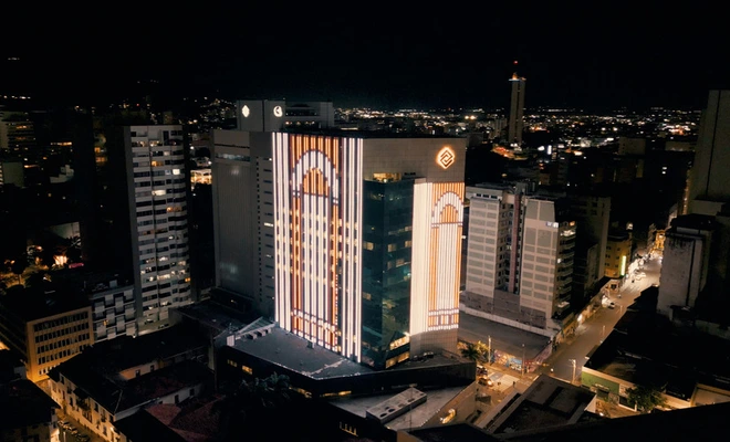 Teatro Municipal de Cali iluminará el centro histórico con una proyección sobre el Banco de Occidente