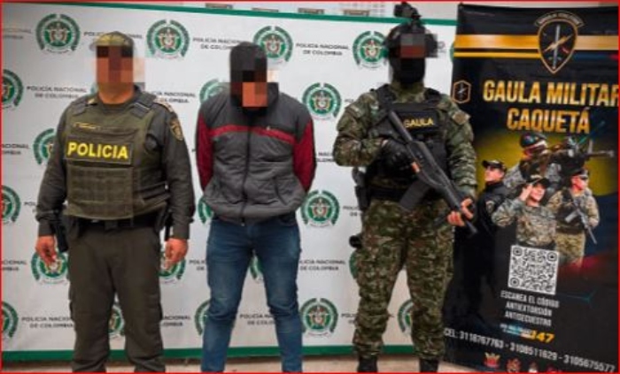 Alias Marlón Díaz- captura-Brigada 12- Gaula Militar- Ejército- Caquetá- Ayacucho plus- 27jul-