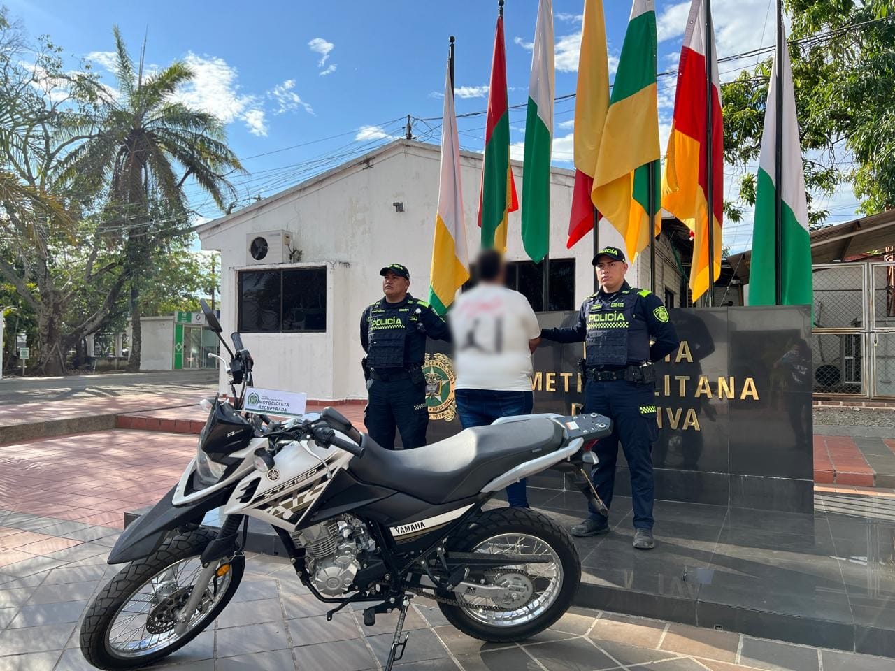 POLICÍA DETECTÓ MOTOCICLETA CON PLACA FALSA Y MARCACIONES ALTERADAS EN NEIVA